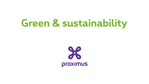 Proximus green and sustainability cover image