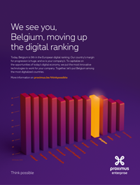 We see you, Belgium, moving up the digital ranking - Belgium is 9th in the European digital ranking