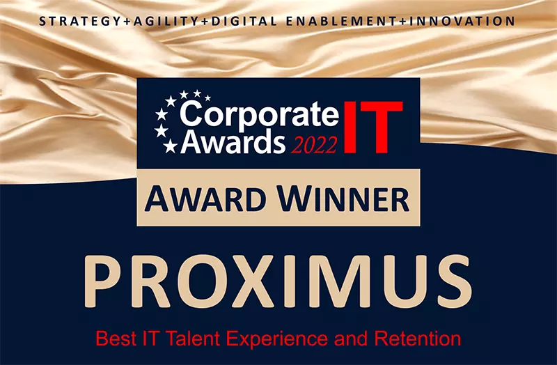 Corporate awards 2022 It Award for proximus visual