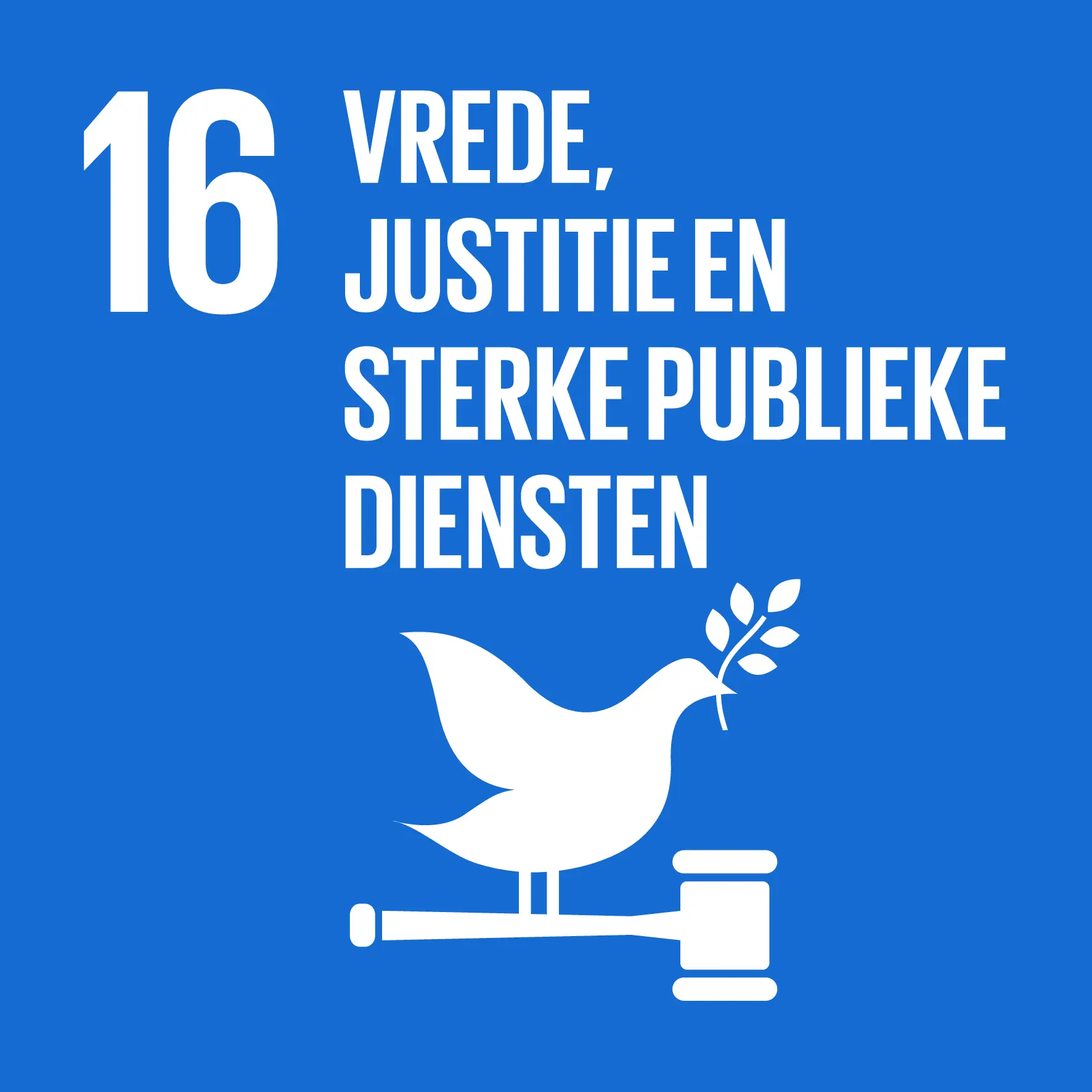 SDG 16. Vrede, justitie en sterke publieke