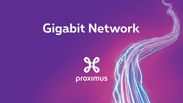 Proximus Gigabit network illustration